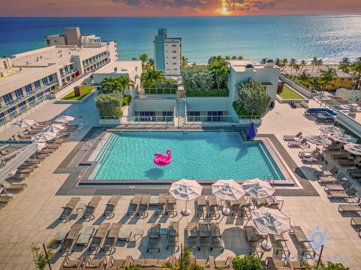 Rooftop Pool & Hot Tub - Gym - Hollywood Beach Eksteriør bilde