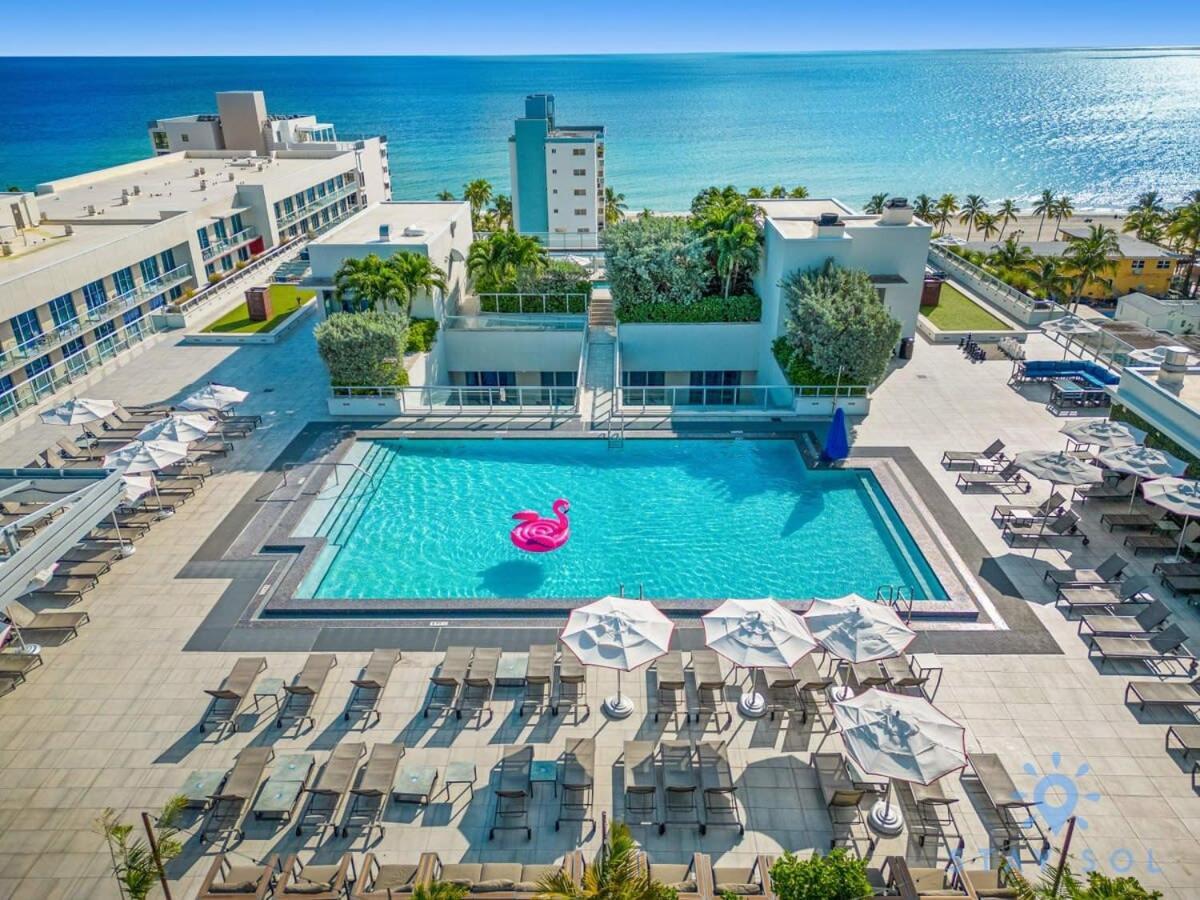 Rooftop Pool & Hot Tub - Gym - Hollywood Beach Eksteriør bilde