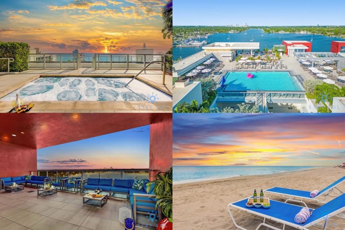 Rooftop Pool & Hot Tub - Gym - Hollywood Beach Eksteriør bilde